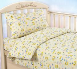 Купить детское постельное белье из трикотажа "Мой друг (желтый)"